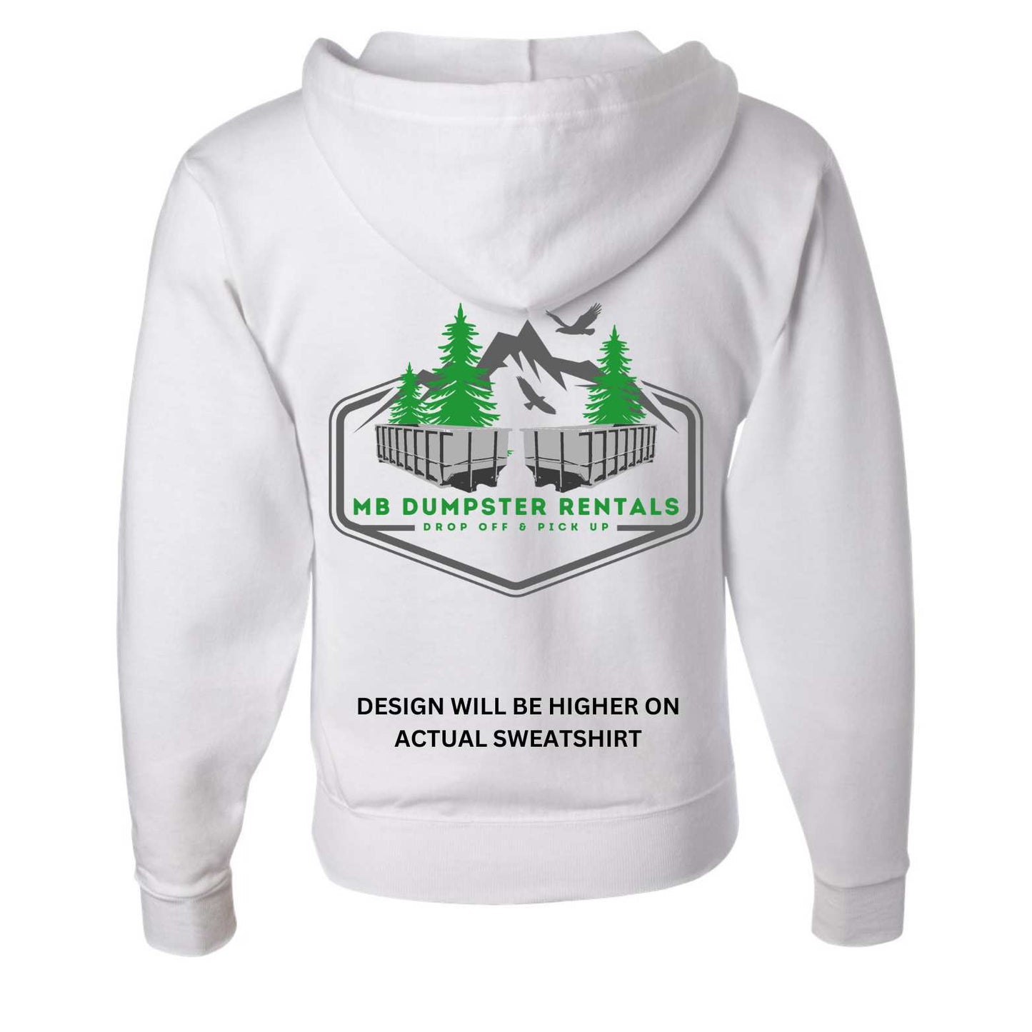 MB Dumpster Rentals Full Zip Sweatshirt