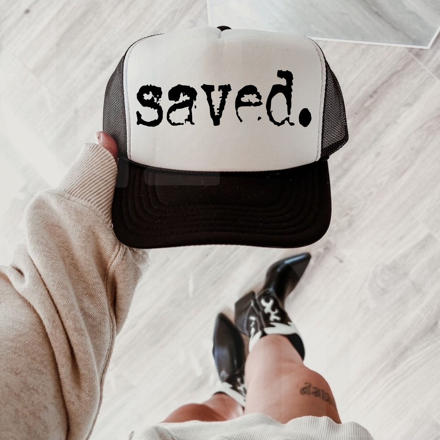 Distressed Saved Hat