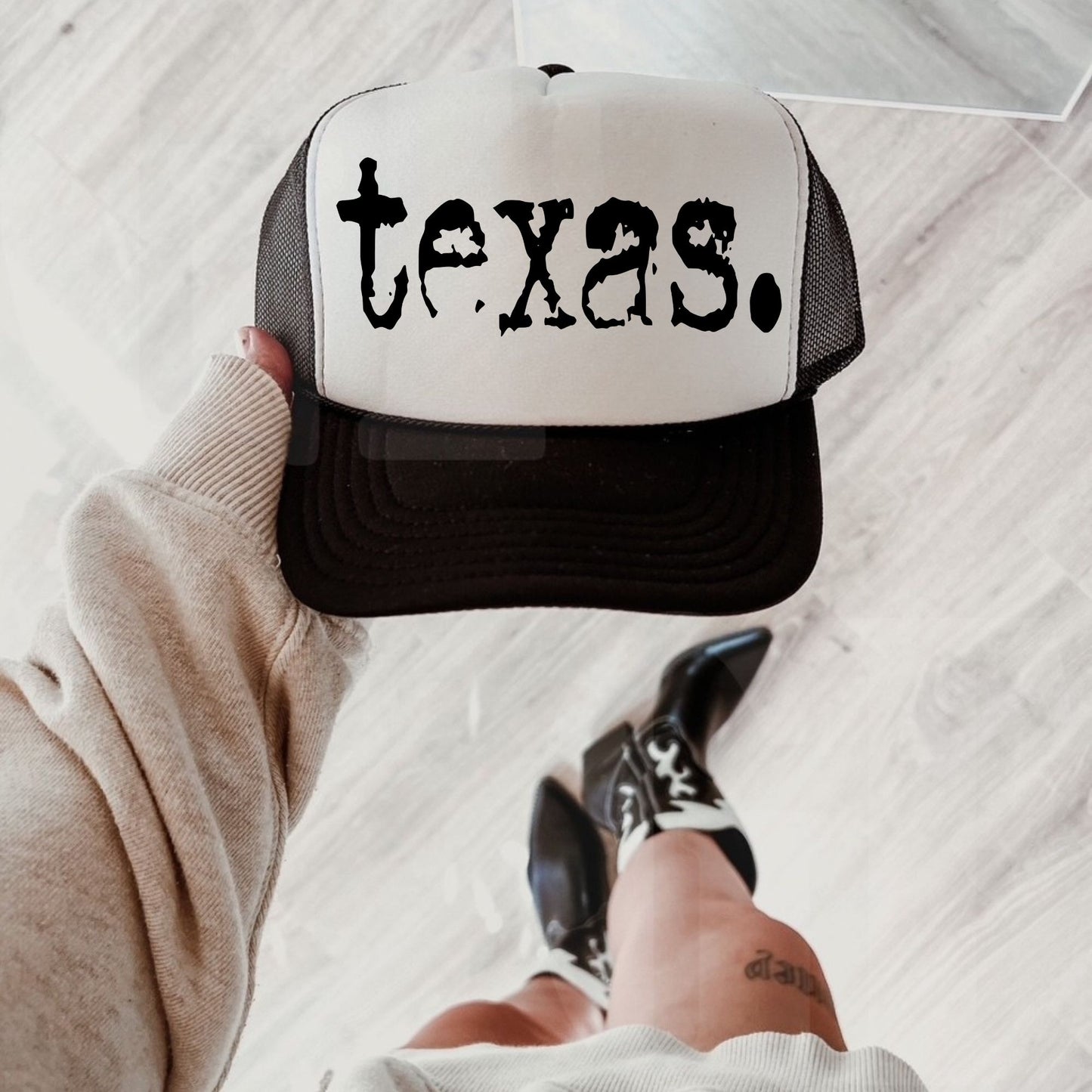 Distressed Texas Hat