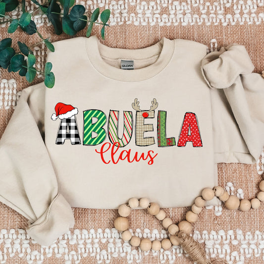 You Choose {Grandma Name} Claus Crewneck Sweatshirt