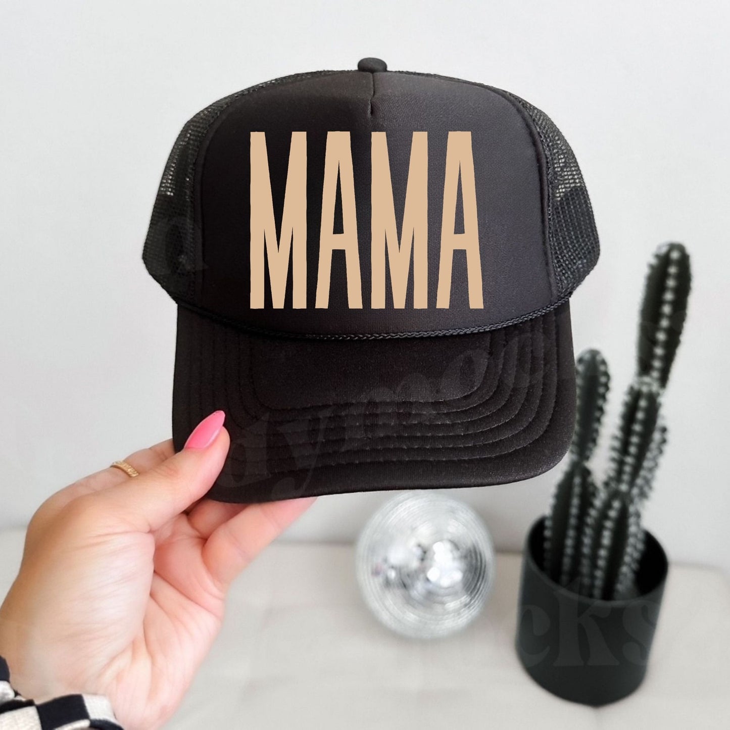 Black MAMA Hat