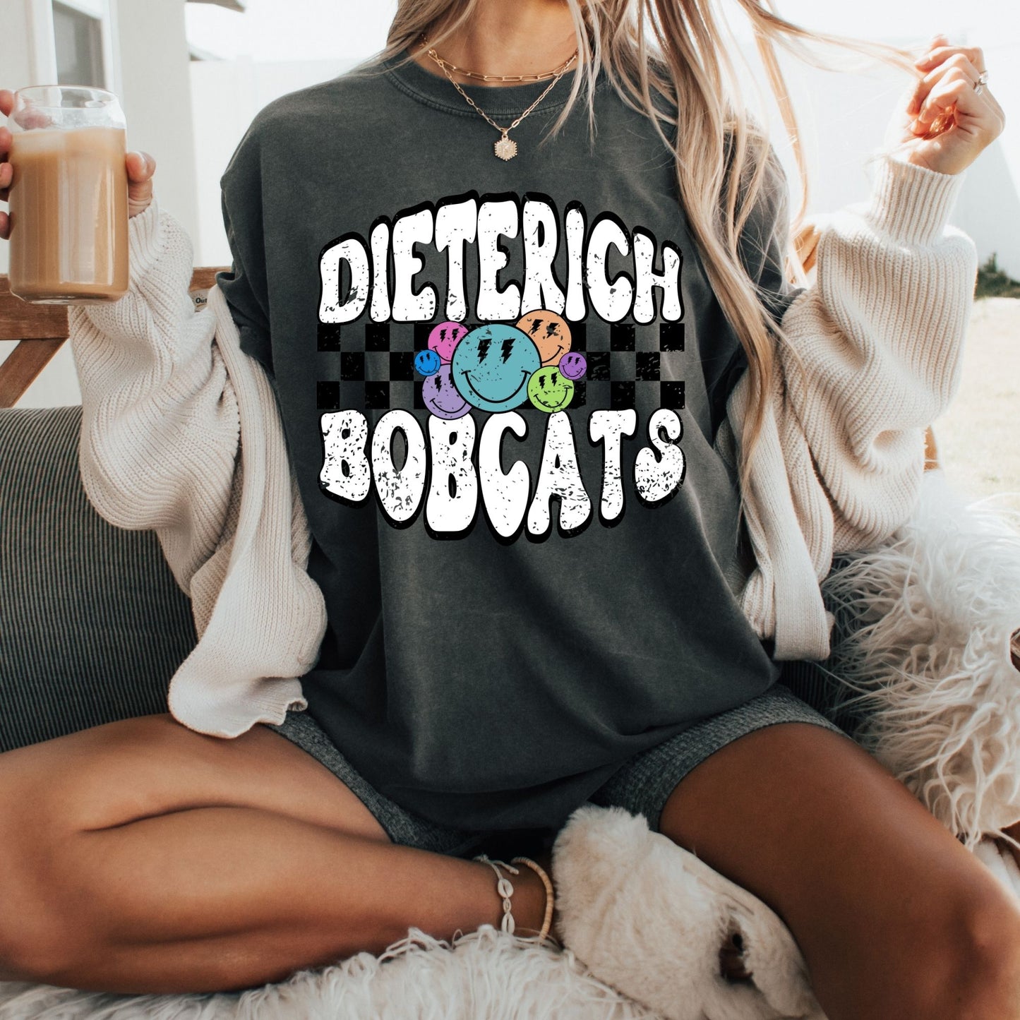 Dieterich Bobcats Smiley Check