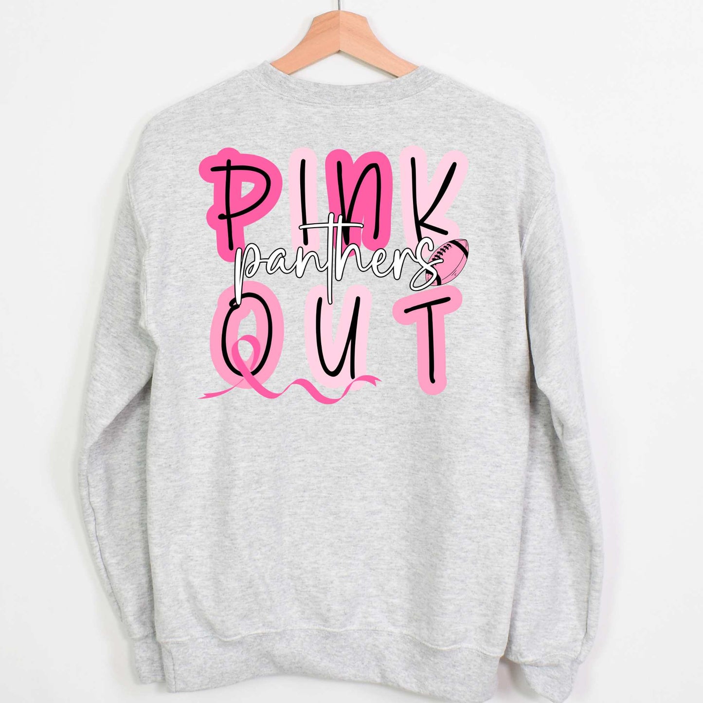Custom Pink Out Crewneck Sweatshirt or Tee