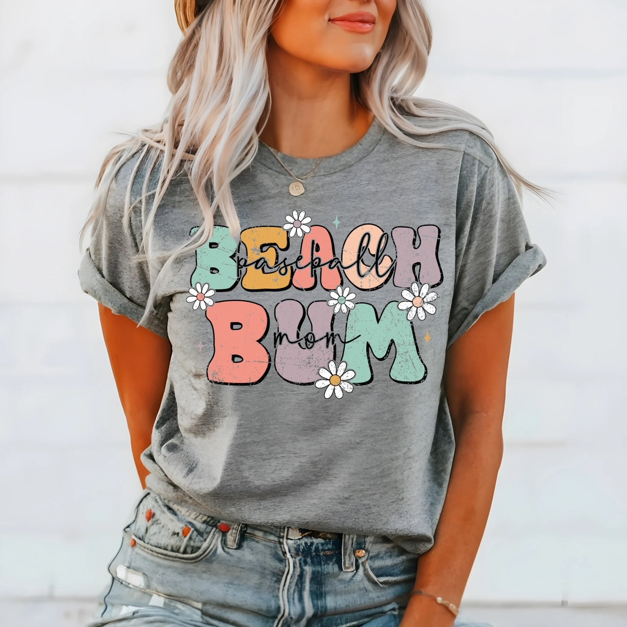 Red Dogs Beach Bum Baseball Mom