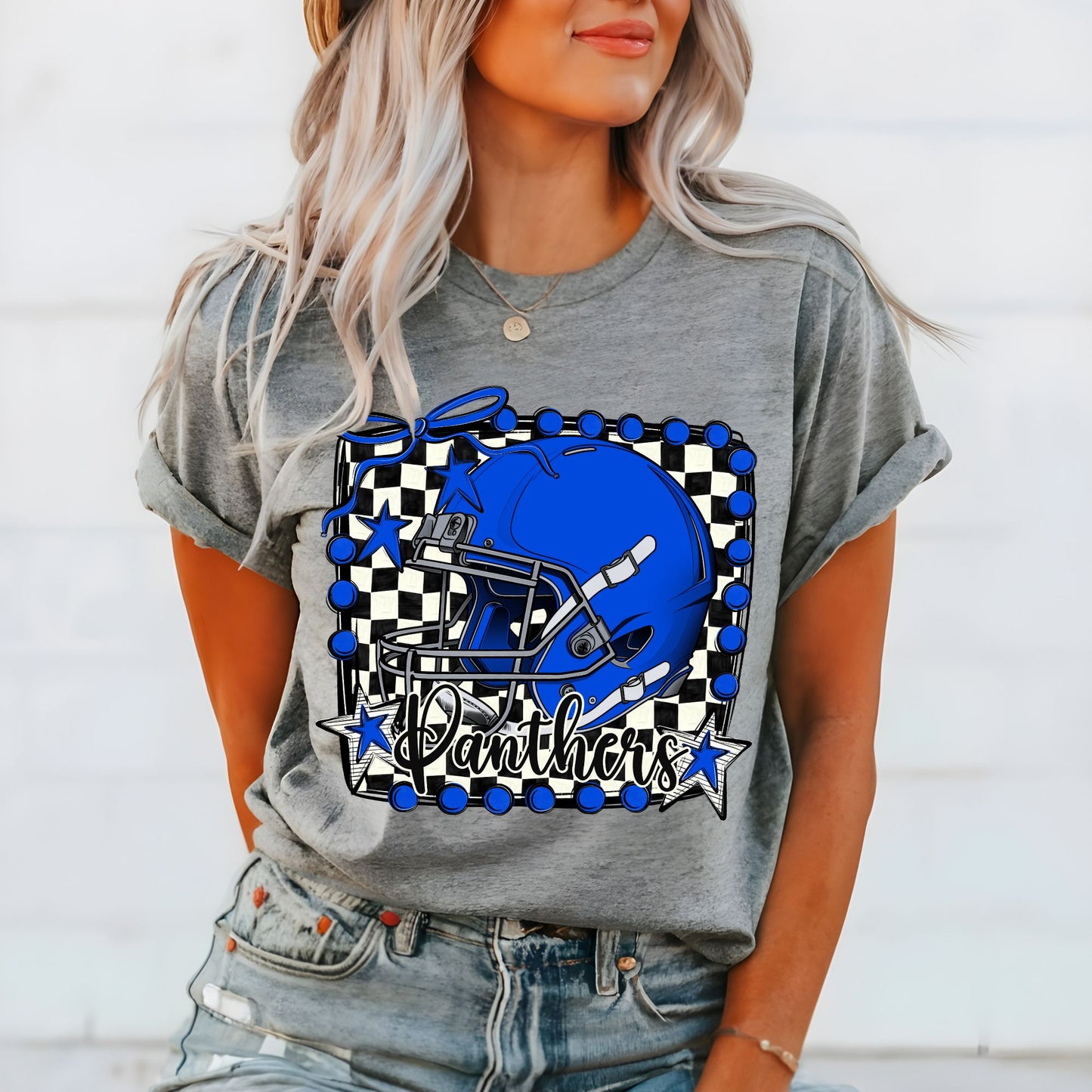 Panthers Football Checkered