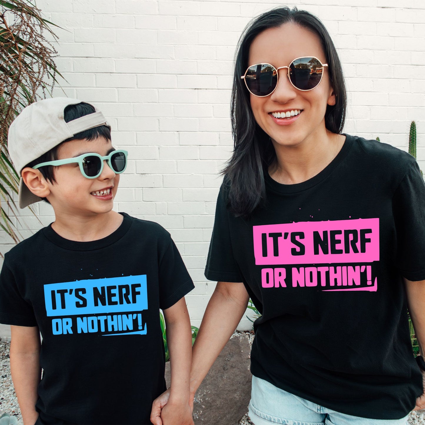 It's Nerf Or Nothin' Mom & Son Tees