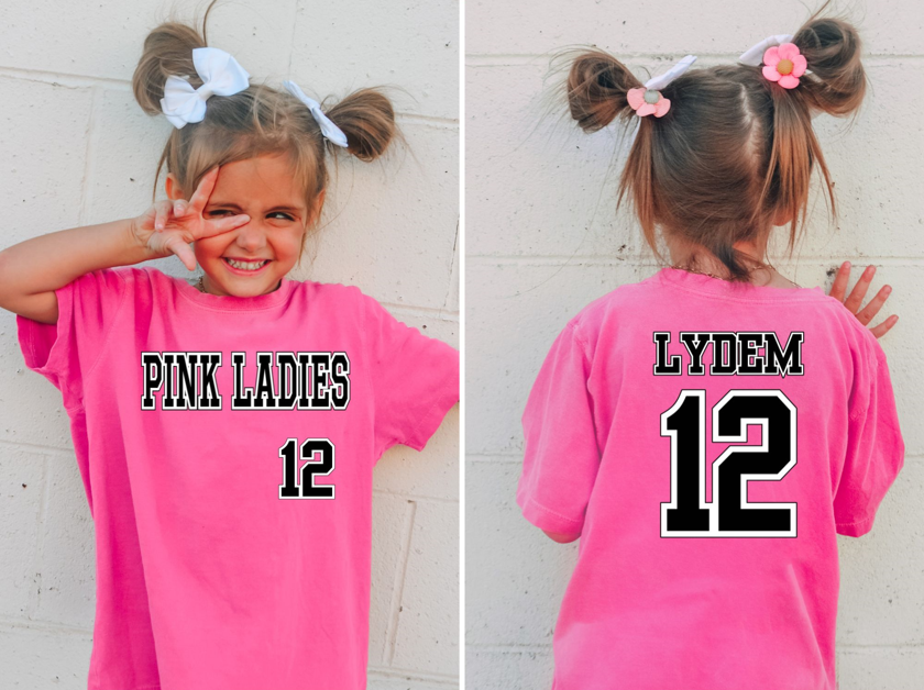 Pink Ladies Block Letter T-Shirt