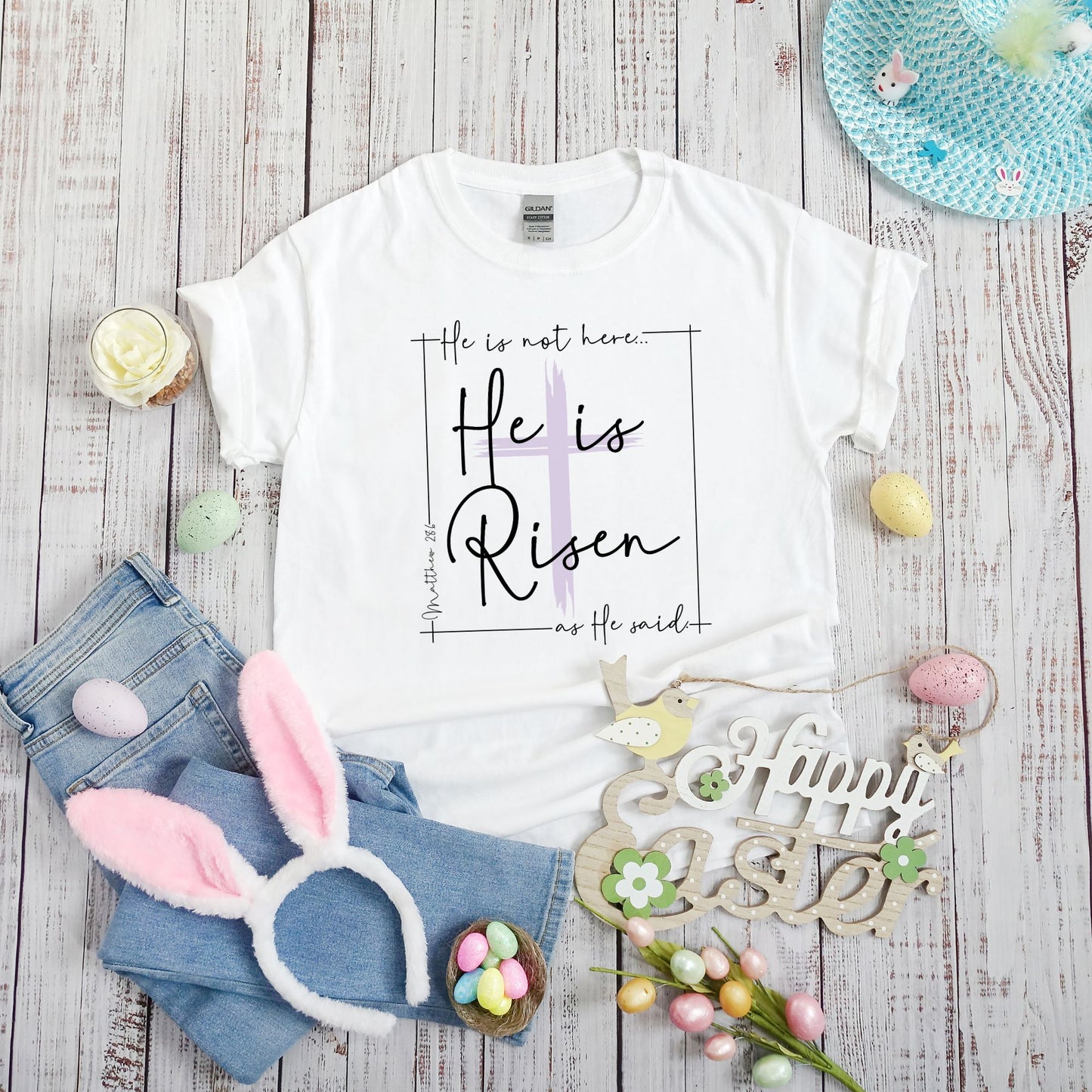 He is Risen Matthew 28:6 T-Shirt