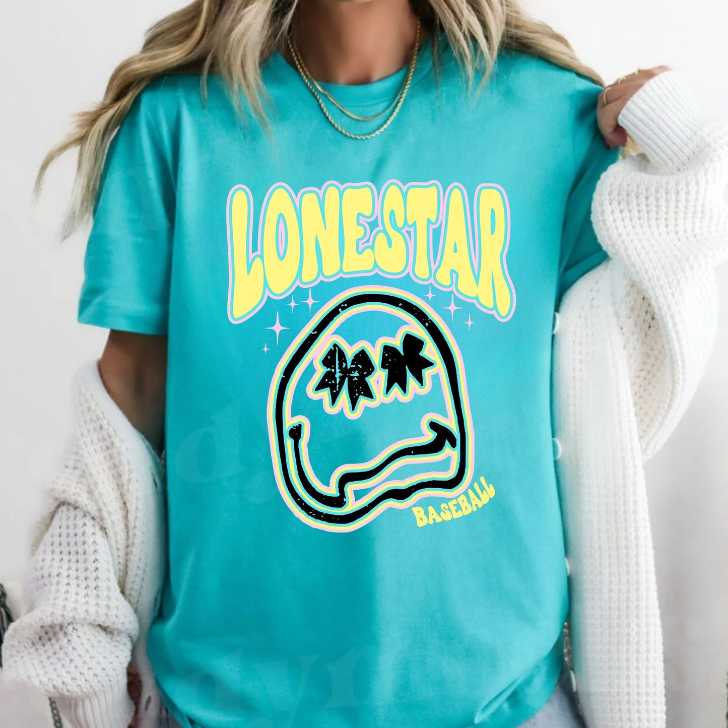 Lonestar Baseball Smiley Tee