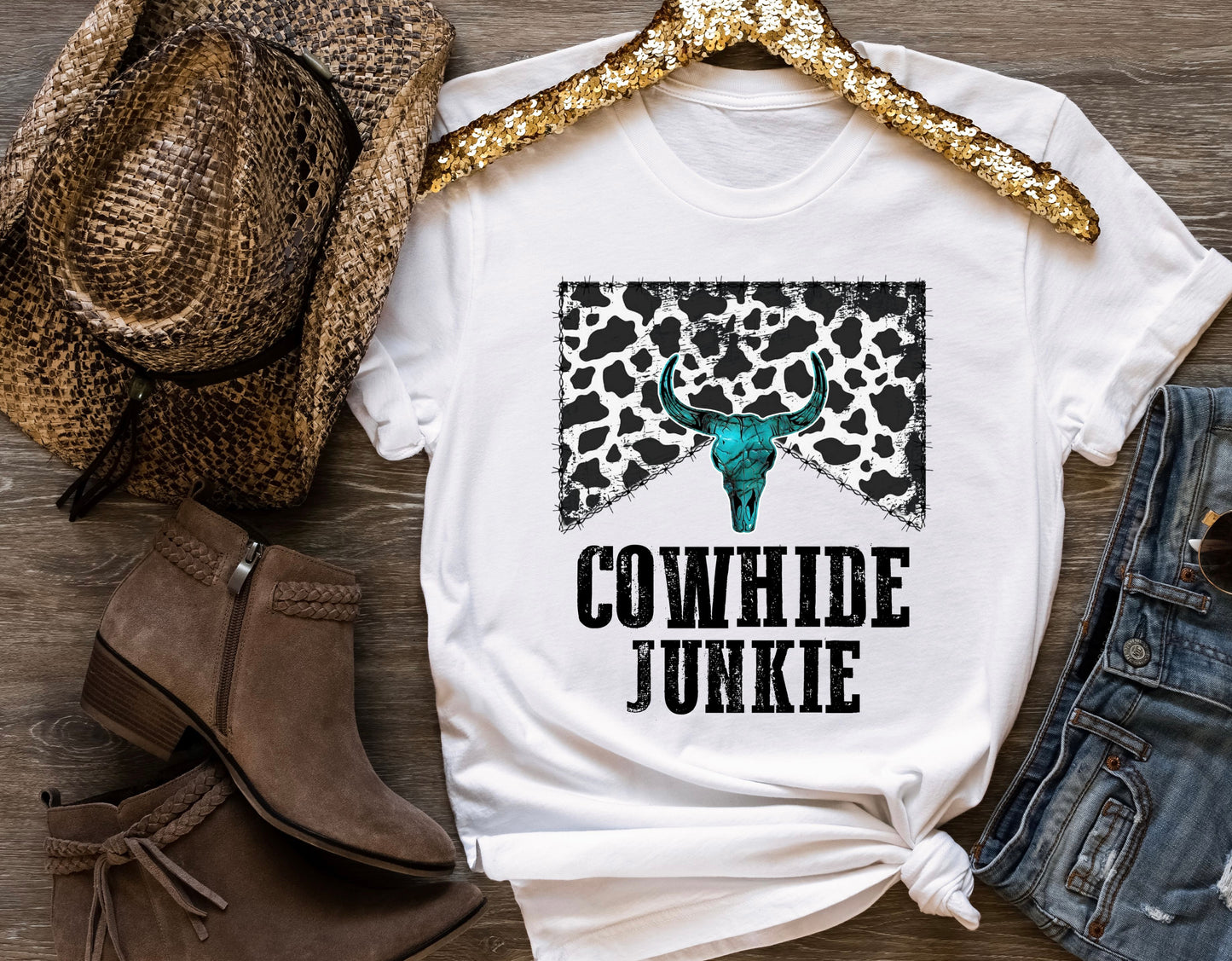 Cowhide Junkie T-Shirt