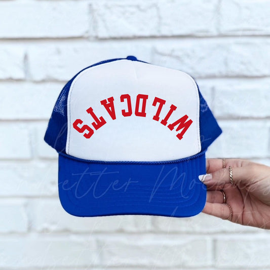 Upside Down Wildcats Hat