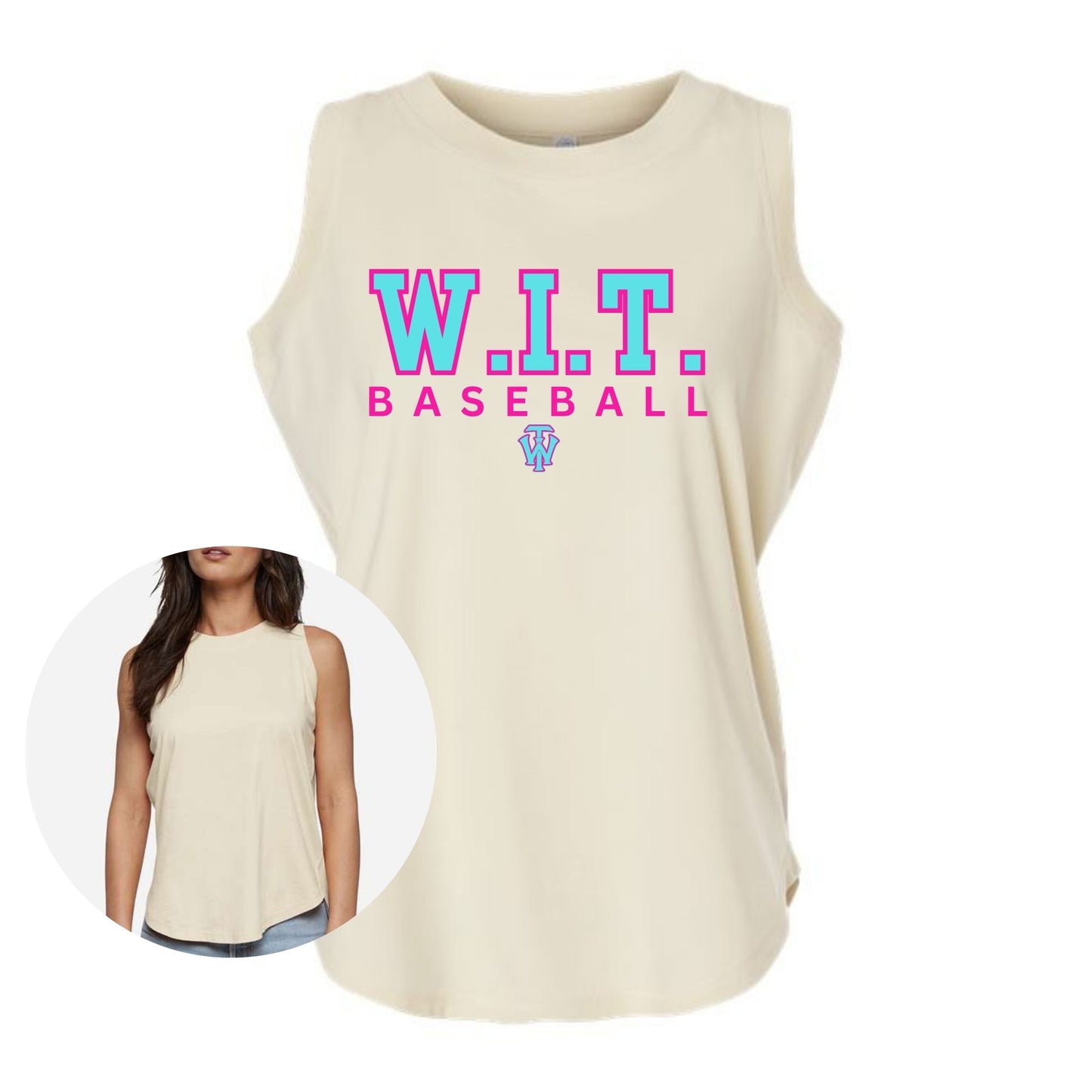 W.I.T. BASEBALL LAT TANK TOP