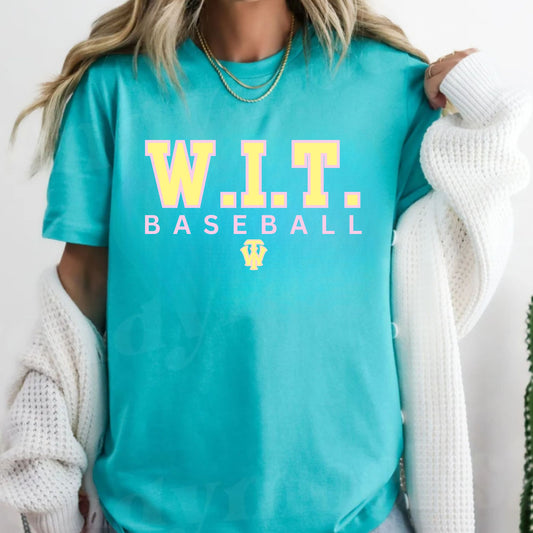 W.I.T. BASEBALL ADULT COTTON T-SHIRT
