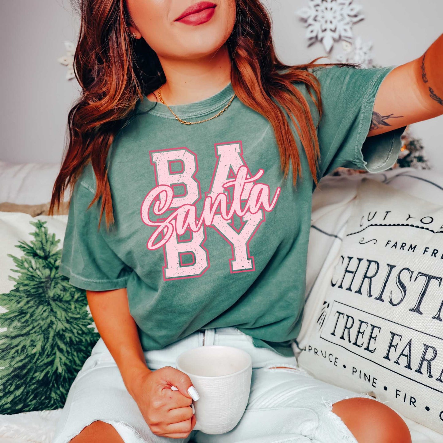 You Choose Design-Pink Christmas T-Shirt