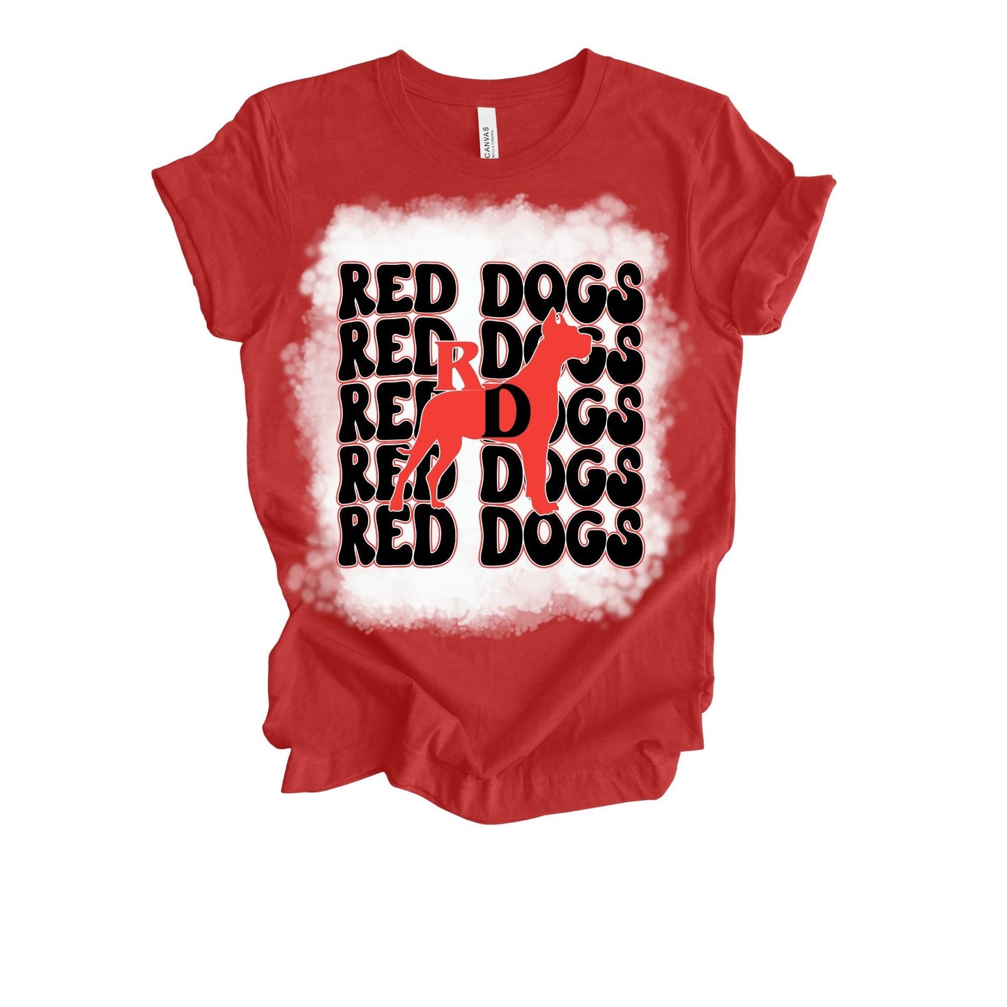 Red Dogs YOU CHOOSE Design Bleached & Sublimated T-Shirts