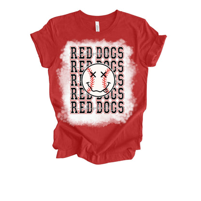 Red Dogs YOU CHOOSE Design Bleached & Sublimated T-Shirts