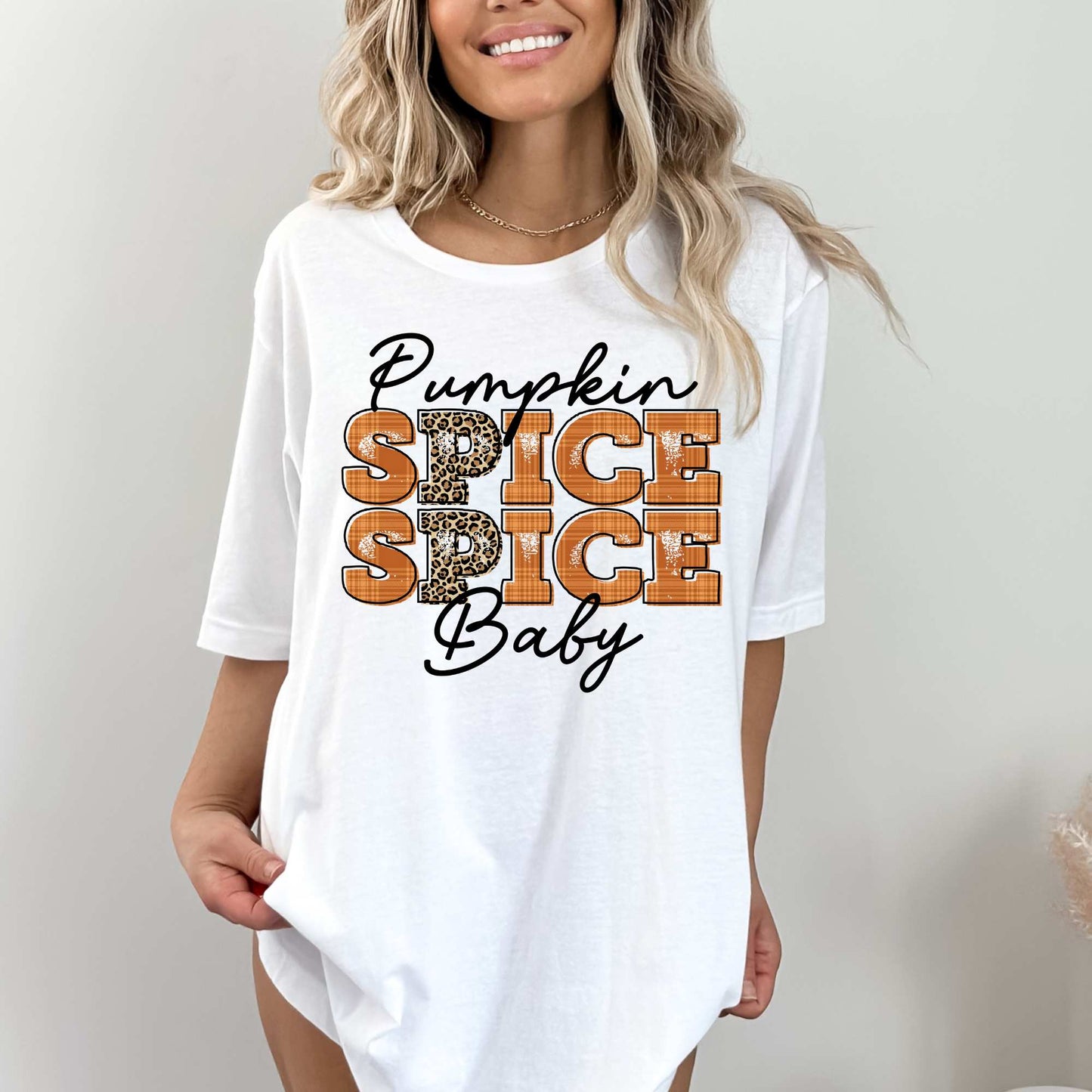 Leopard Pumpkin SPICE SPICE Baby T-Shirt