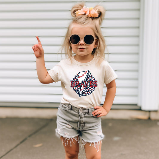 AB Leopard Bolt T-Shirt