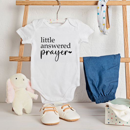 Little Answered Prayer Baby Onesie