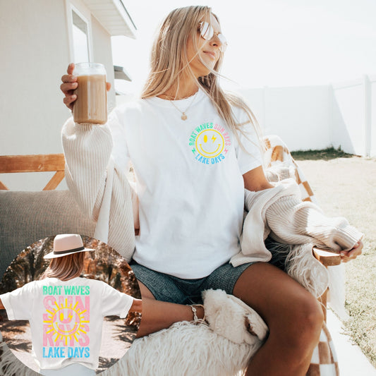 Boat Waves Sun Rays Lake Days