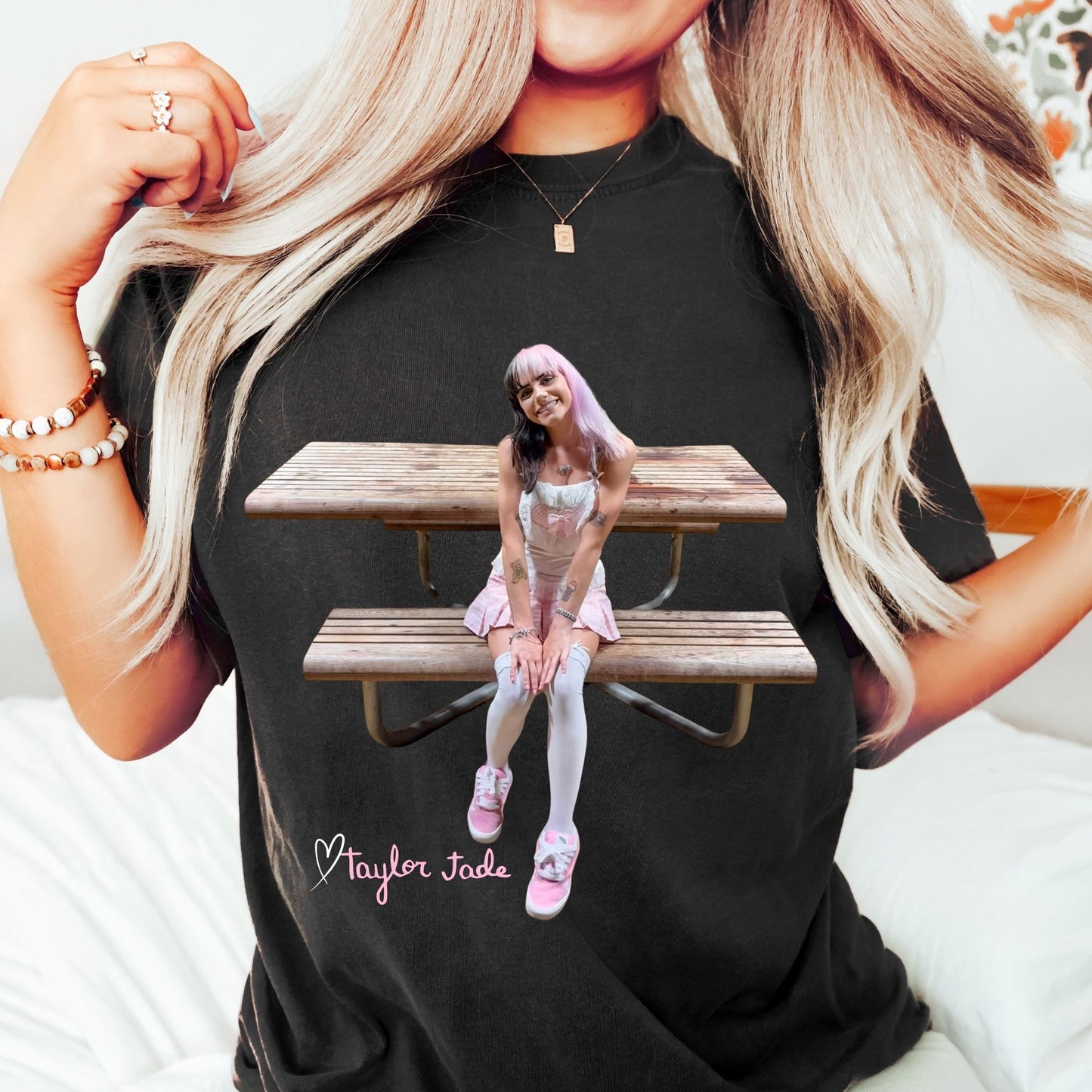 Taylor Jade Picnic Bench Pic T-Shirt