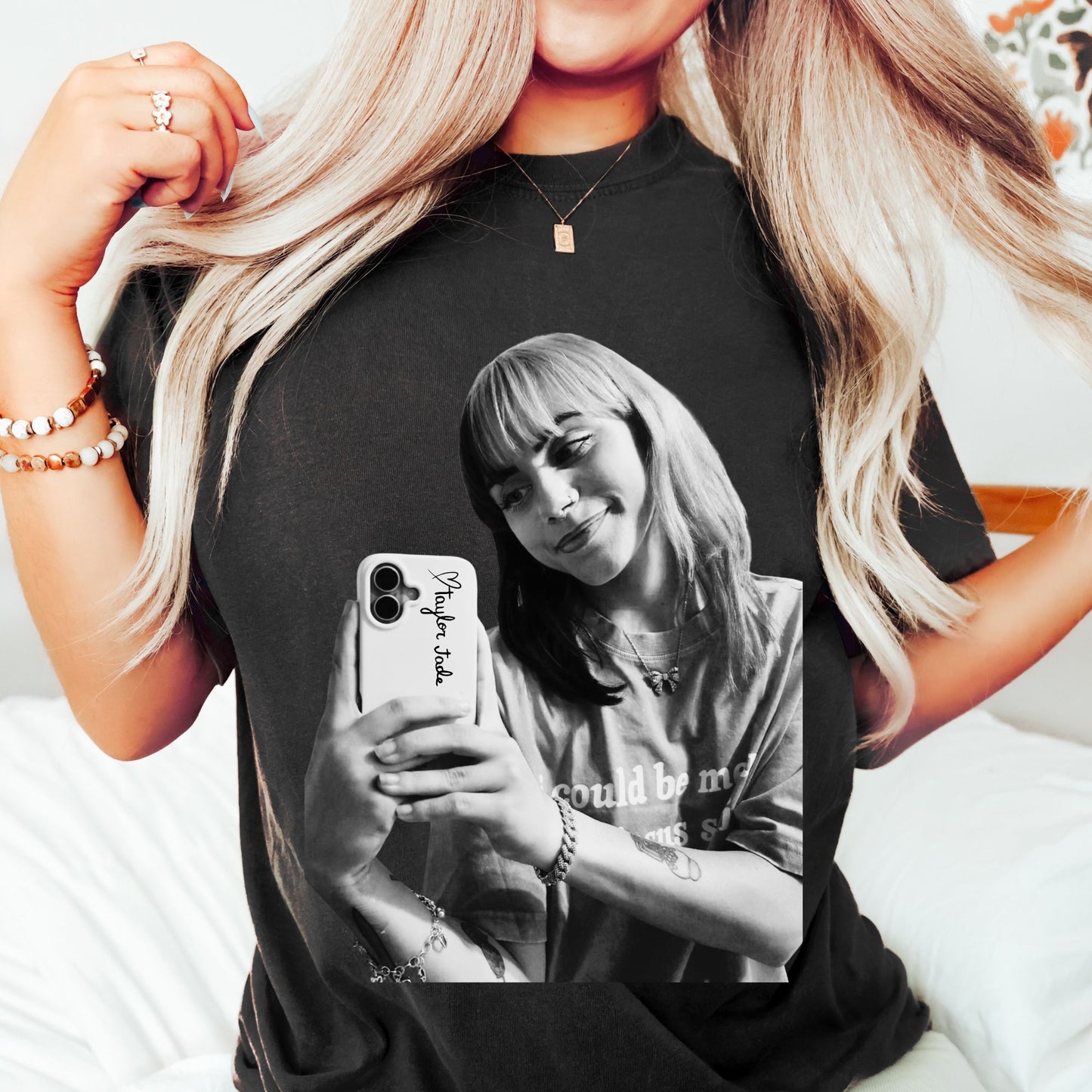 Taylor Jade B&W Pic T-Shirt