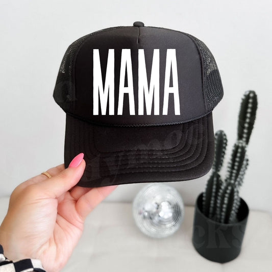 Black MAMA Hat
