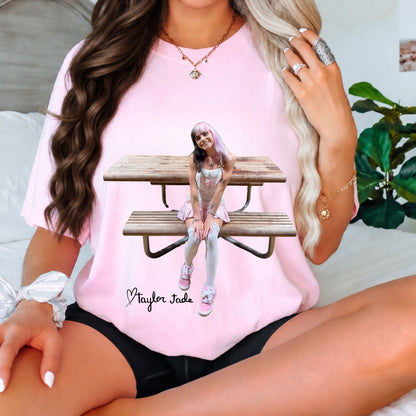 Taylor Jade Picnic Bench Pic T-Shirt