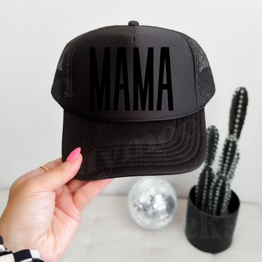 Black MAMA Hat