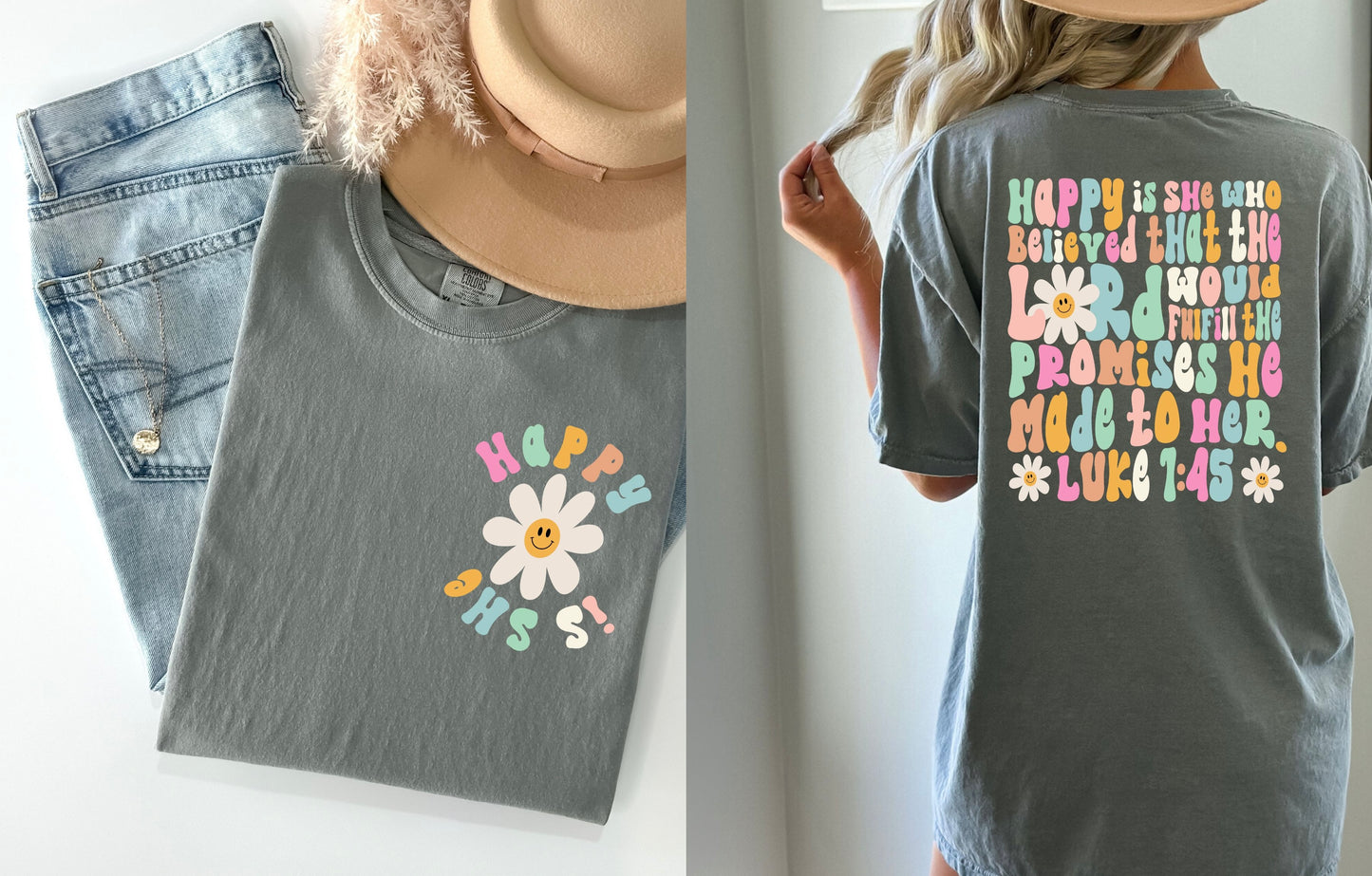 Happy Is She T-Shirt