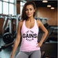 Let The Gains Begin Racerback Tank