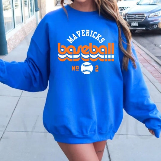 Mavericks Baseball Custom Crewneck