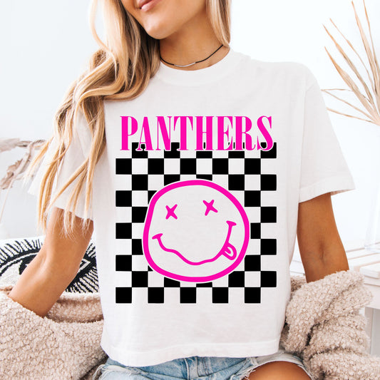 Panthers Checkered Smiley