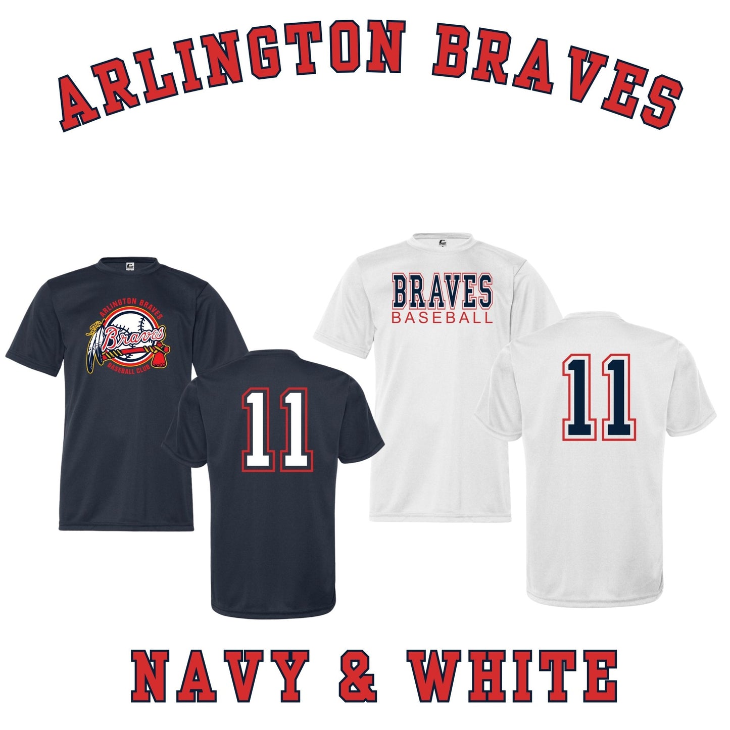 Braves Baseball T-Shirt Bundle