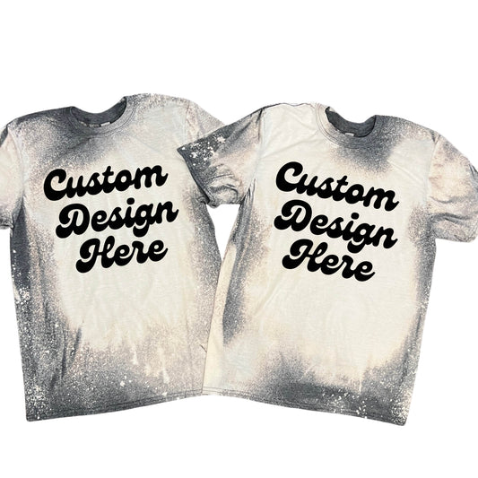 Custom Bleached and Sublimated T-Shirt