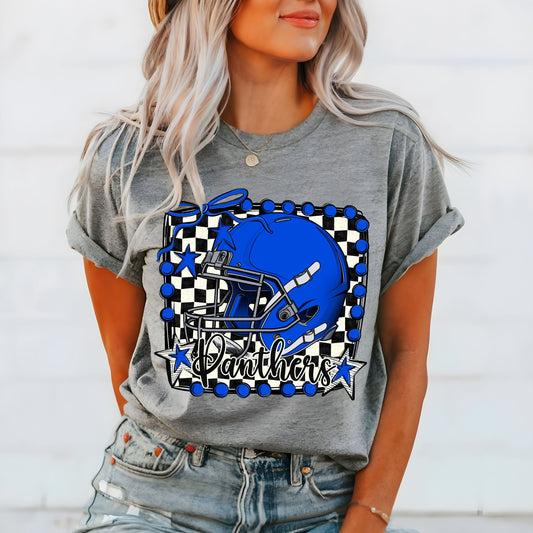 Panthers Football Checkered