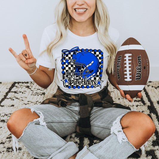 Panthers Football Checkered