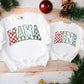 Mama/Mini Christmas Checkered Crewneck