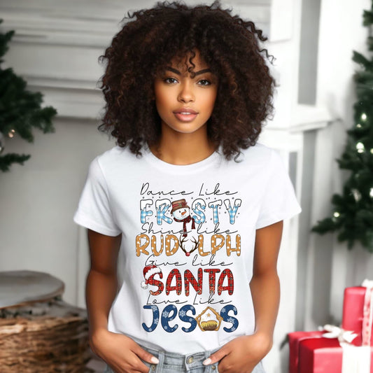 Love Like Jesus Christmas T-Shirt