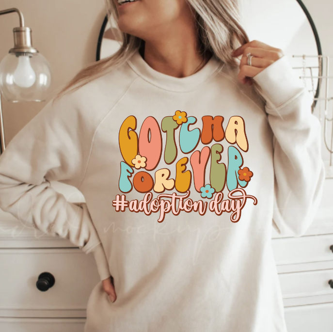 Adoption Gotcha Mommy & Me Crewneck Sweatshirts