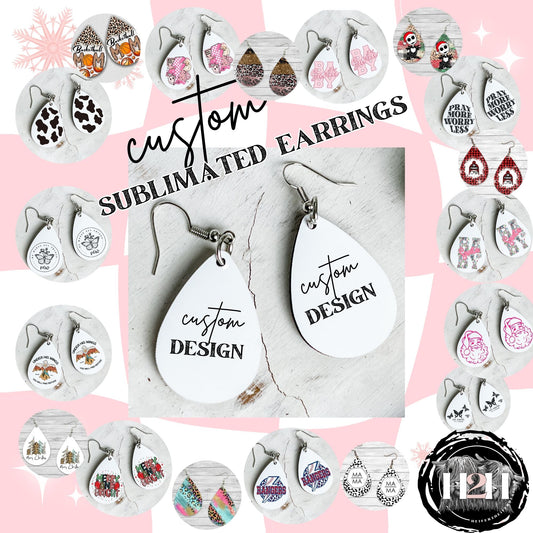 Custom Sublimated Earrings
