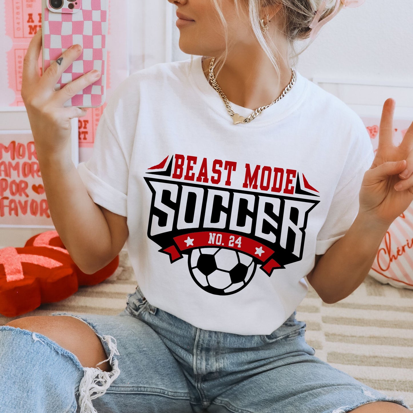 Beast Mode Soccer W/Number T-Shirt