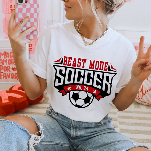 Beast Mode Soccer W/Number T-Shirt