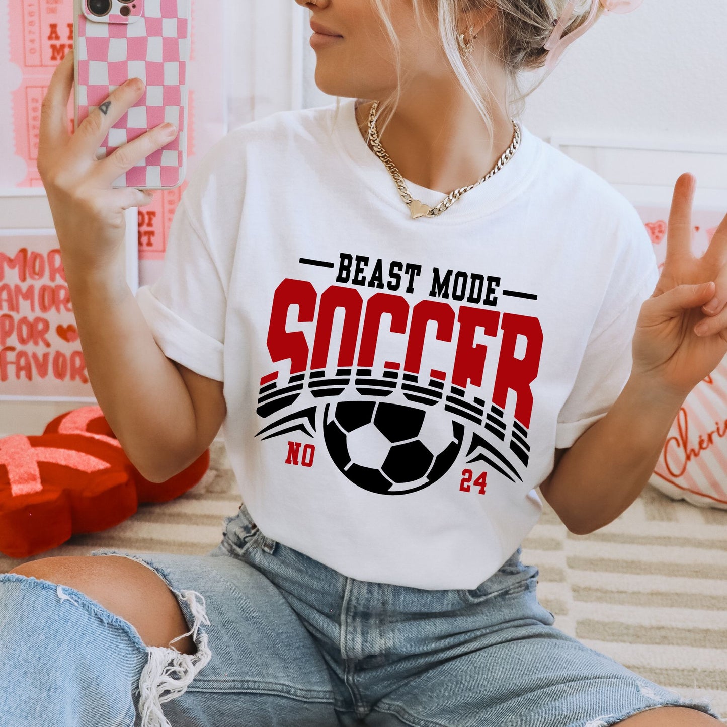 Beast Mode Soccer W/Number T-Shirt