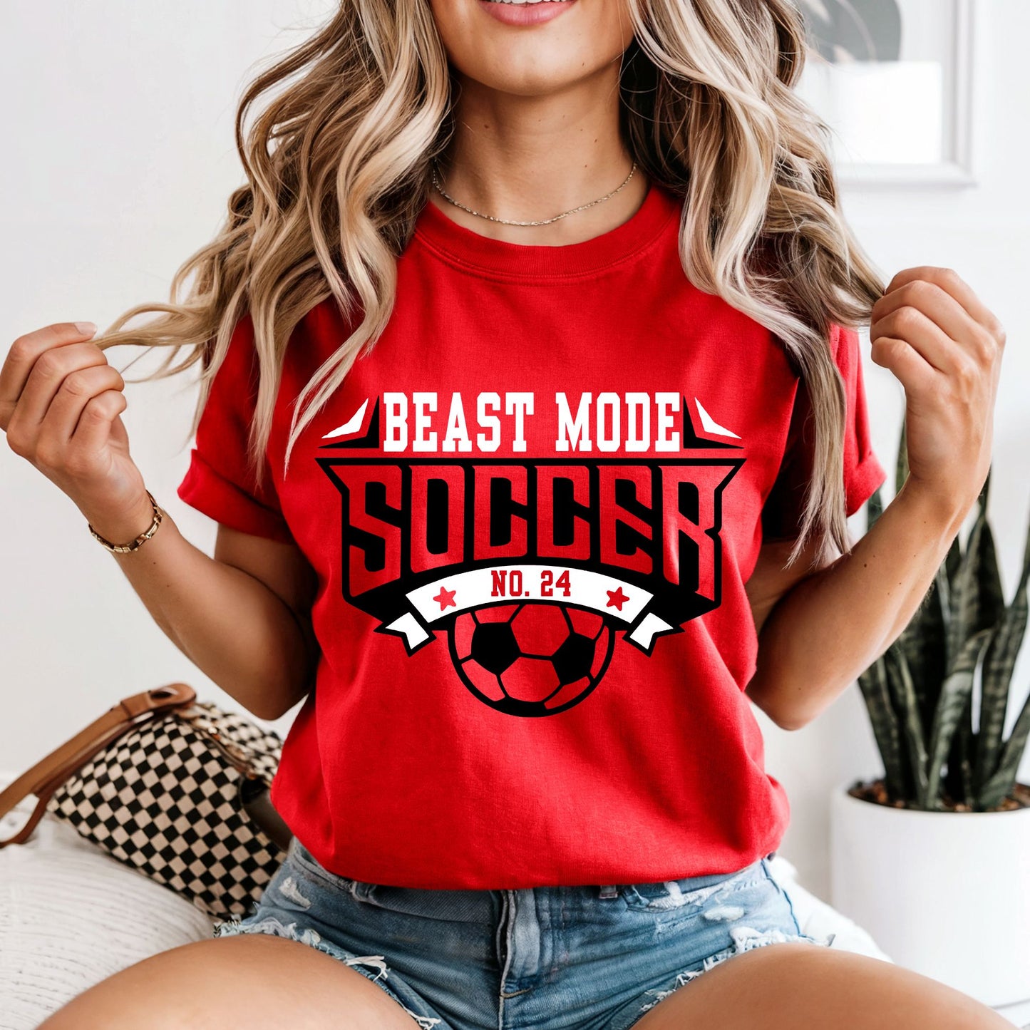 Beast Mode Soccer W/Number T-Shirt