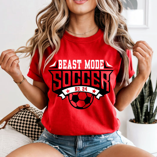 Beast Mode Soccer W/Number T-Shirt