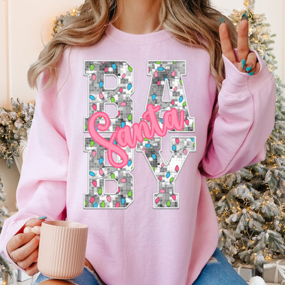 Disco Santa Baby Crewneck