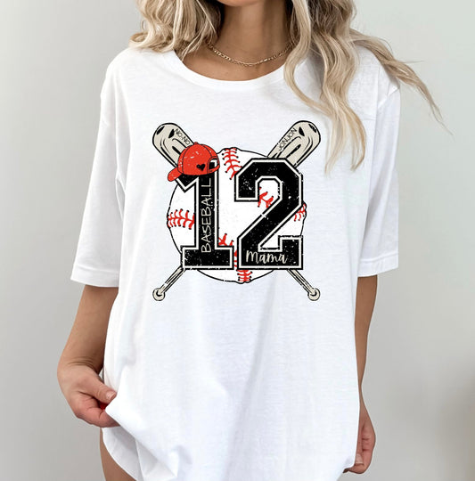 Custom Baseball Mama T-Shirt