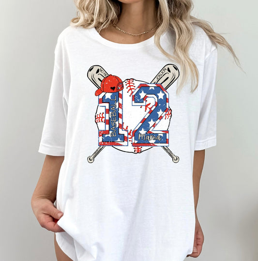 Custom Baseball Mama T-Shirt