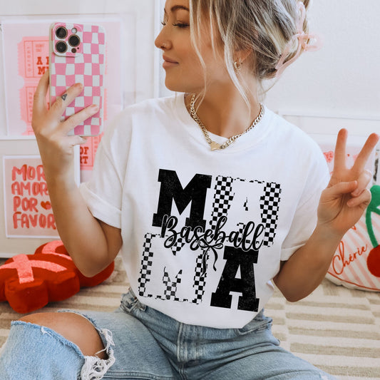 Red Dogs Baseball Mama Tee